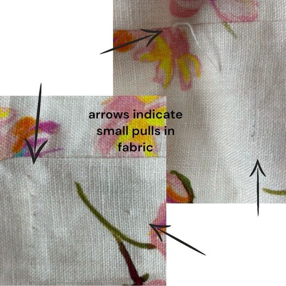 Zadig & Voltaire **NWT** Pistol Courtney Floral Linen Pants in Vanille - Picture 14 of 15